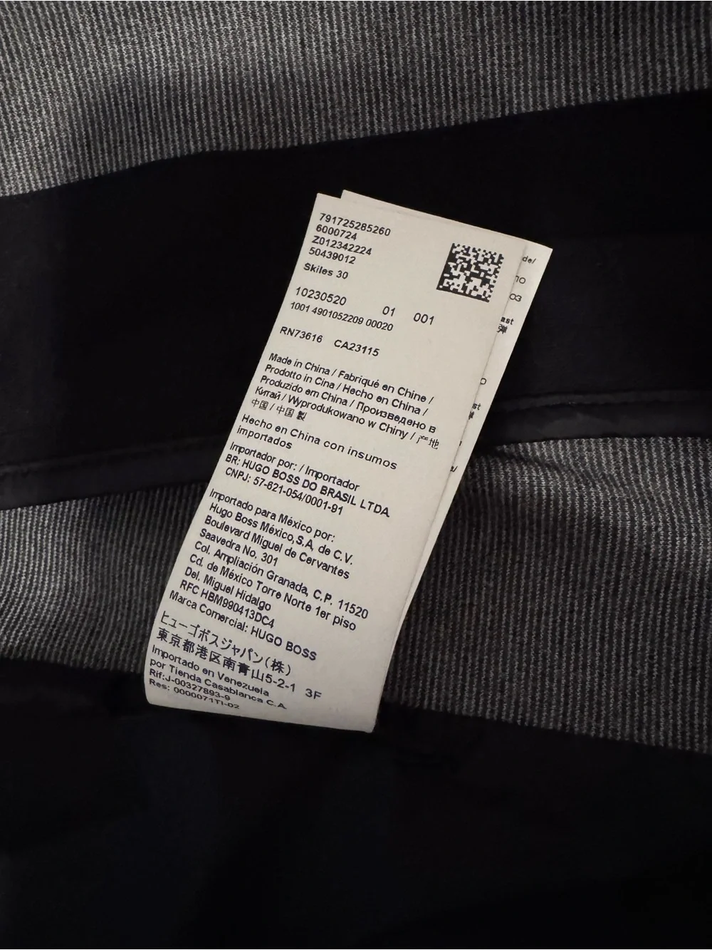 Hugo Boss Black & Gray Glen Plaid Zip Bomber Jacket